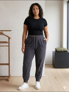 FLX Wander Side Panel Joggers in Plum Sherry - Size L (EUC)